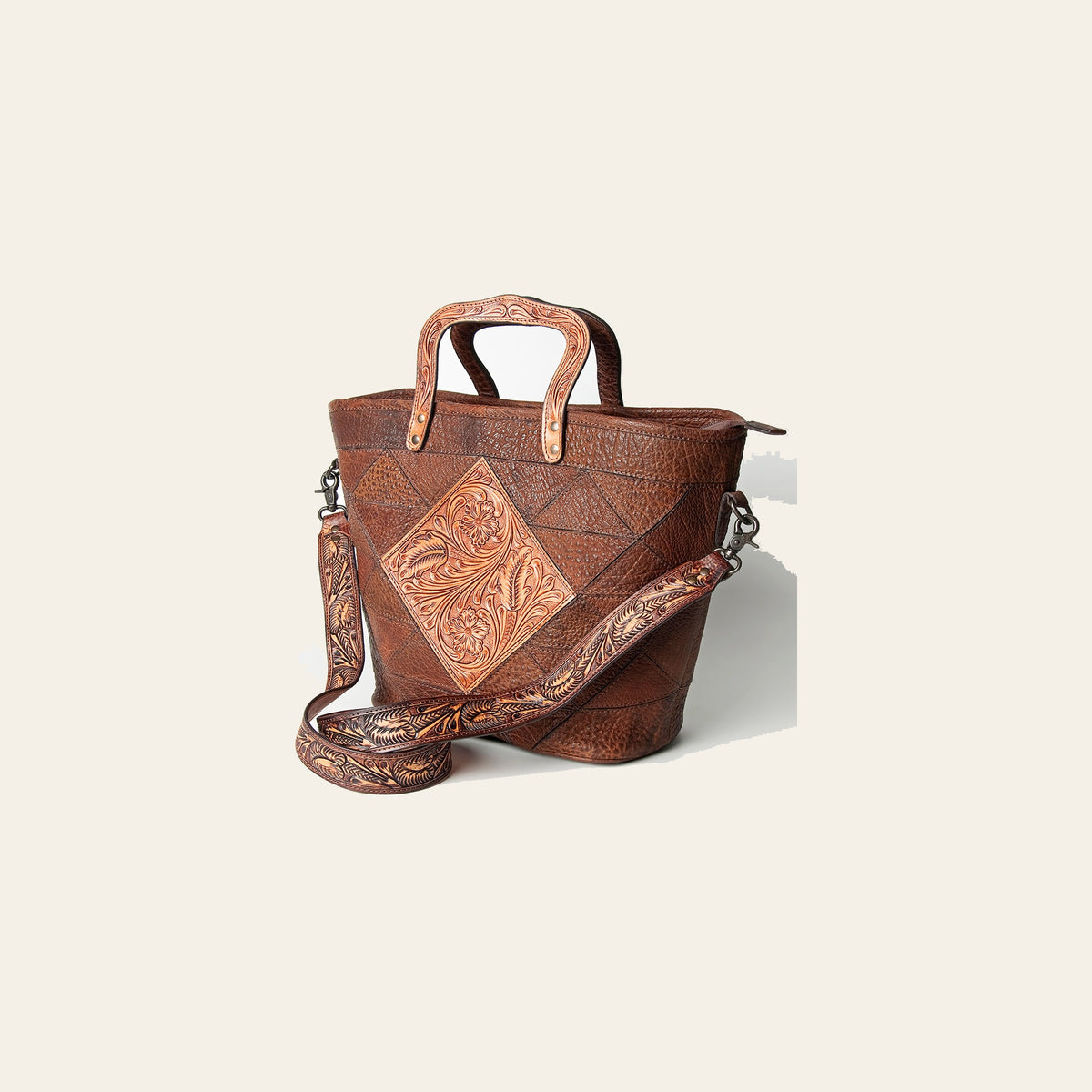 American Darling Tote Hand Tooled Genuine Leather Women Bag Western Handbag Purse
