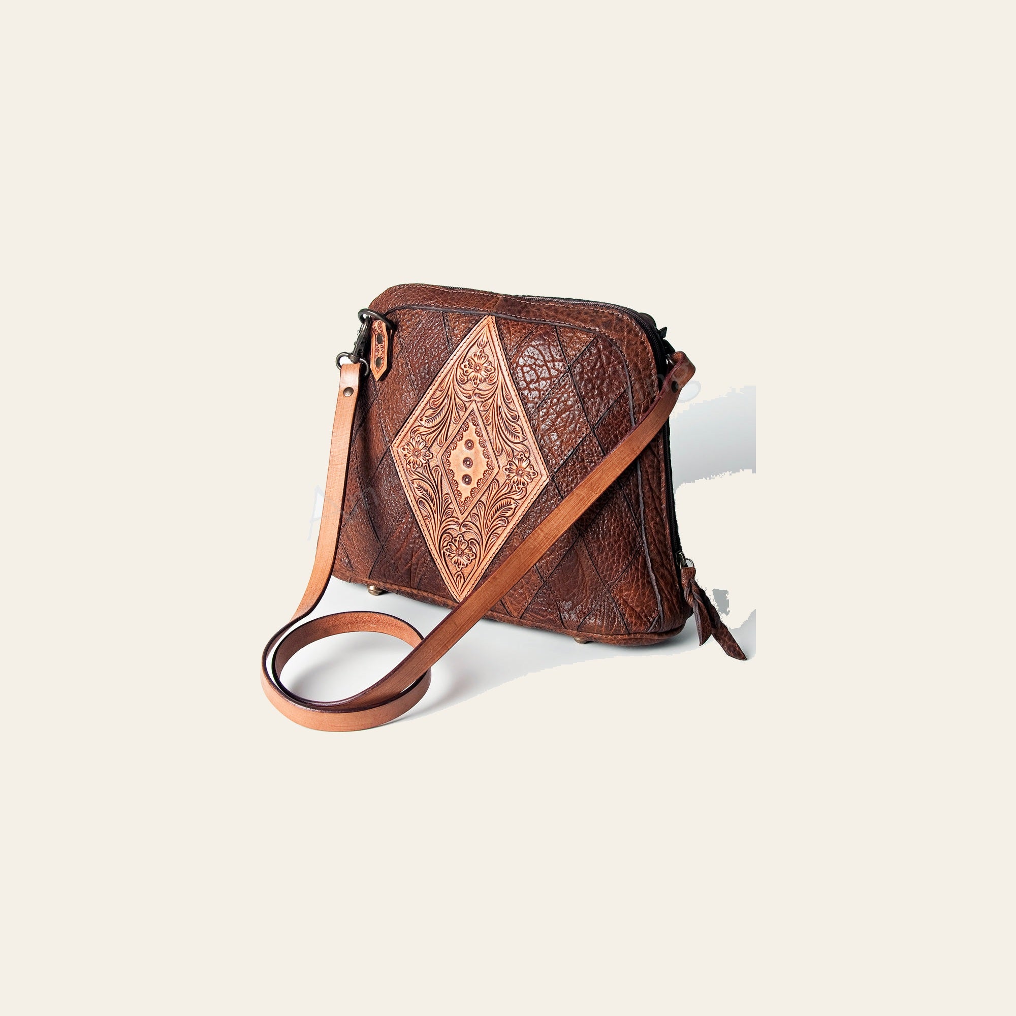 American Darling Crossbody Hand Tooled Genuine Leather Women Bag Western Handbag Purse