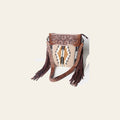 American Darling Signature Crossbody Hand Tooled Saddle Blanket Genuine Leather women bag western handbag purse