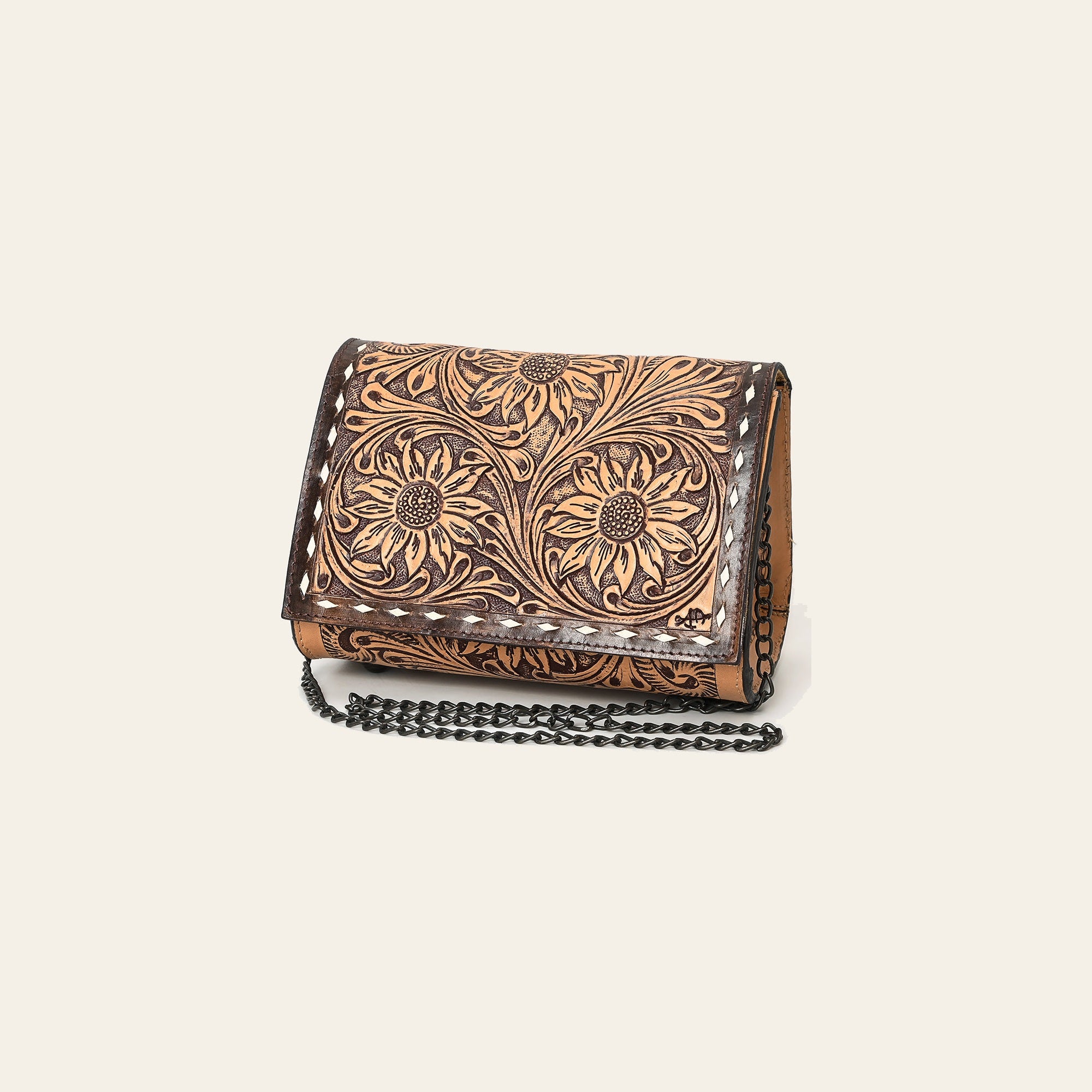 American Darling Crossbody Hand Tooled Genuine Leather Women Bag Western Handbag Purse