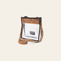 American Darling Clear Bag Hand Tooled Genuine Leather Women Western Handbag Purse
