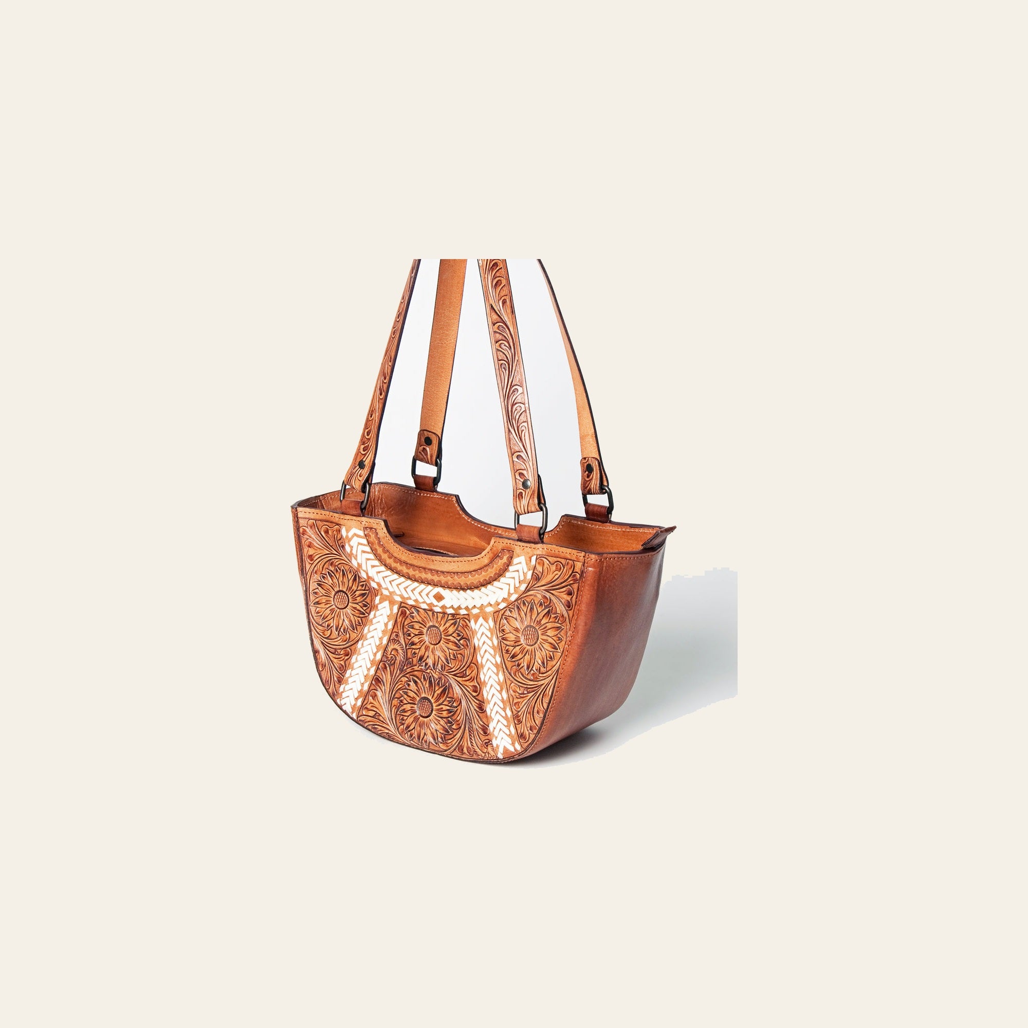 American Darling Tote Hand Tooled Genuine Leather Women Bag Western Handbag Purse