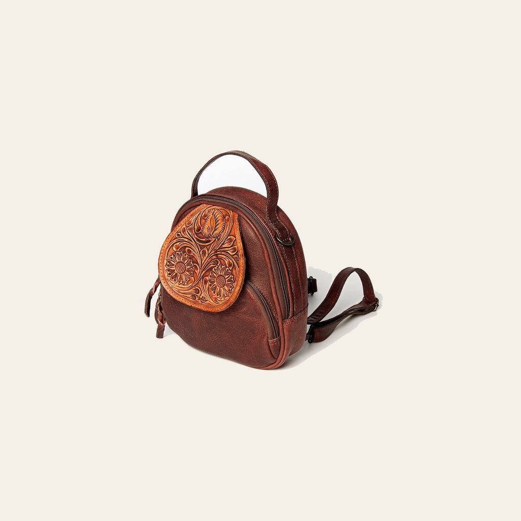 American Darling Backpack Hand Tooled Genuine Leather Women Bag Western Handbag Purse