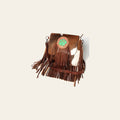 American Darling Messenger Hand Tooled Hair-On Genuine Leather Women Bag Western Handbag Purse