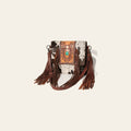 American Darling Crossbody Hand Tooled Hair-On Genuine Leather Women Bag Western Handbag Purse