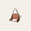 American Darling Small Crossbody Hand Tooled Hair-On Genuine Leather Women Bag Western Handbag Purse