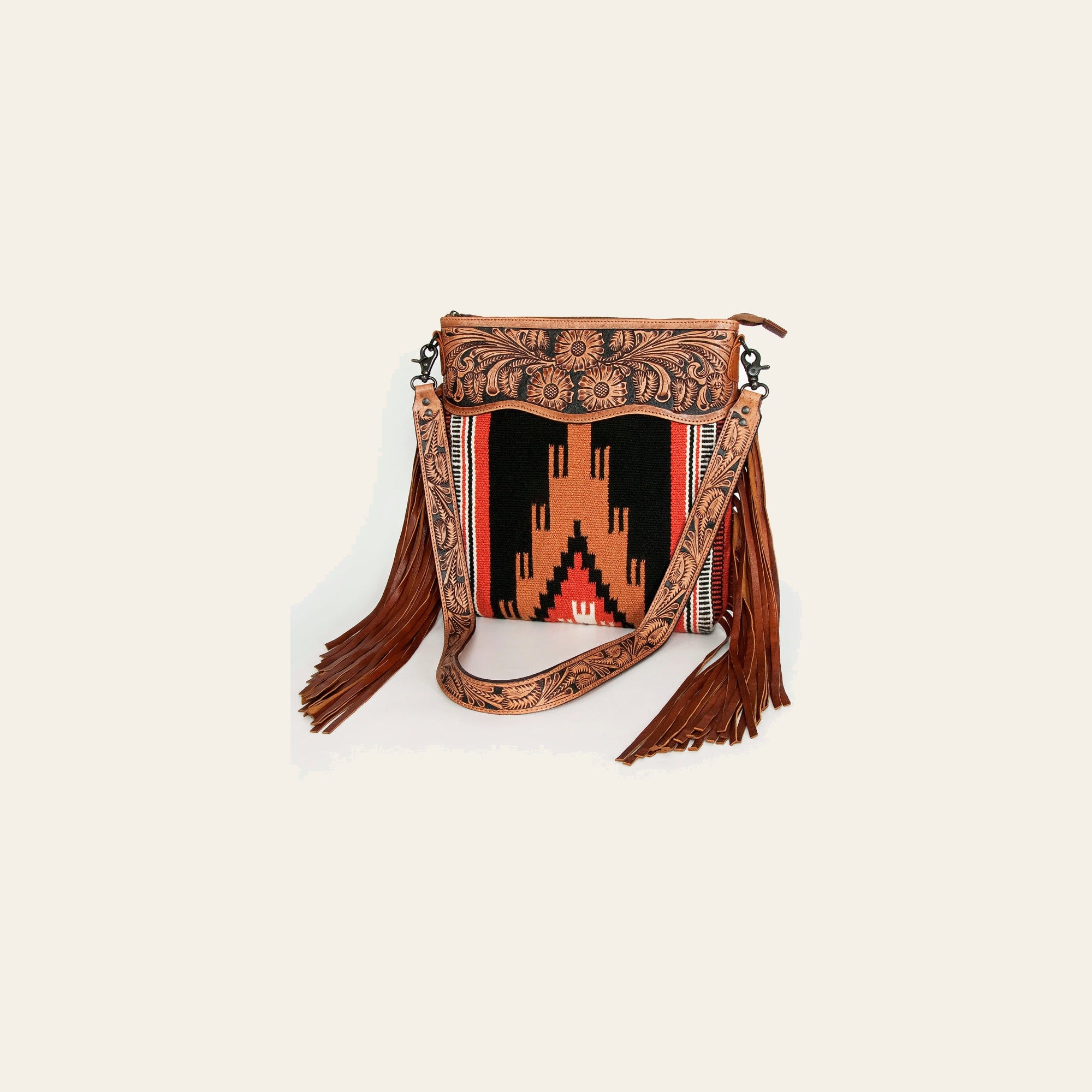 American Darling Signature Crossbody Hand Tooled Saddle Blanket Genuine Leather Women Bag Western Handbag Purse