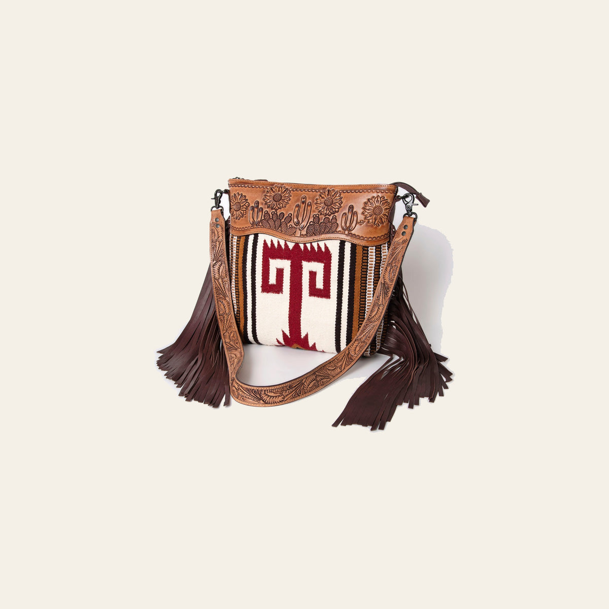 American Darling Crossbody Hand Tooled Saddle Blanket Genuine Leather Women Bag Western Handbag Purse