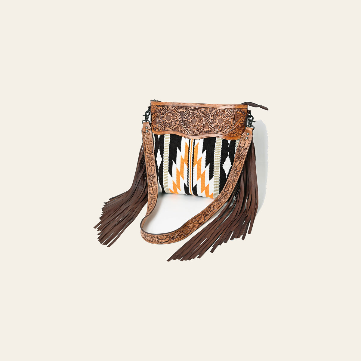 American Darling Crossbody Hand Tooled Saddle Blanket Genuine Leather Women Bag Western Handbag Purse