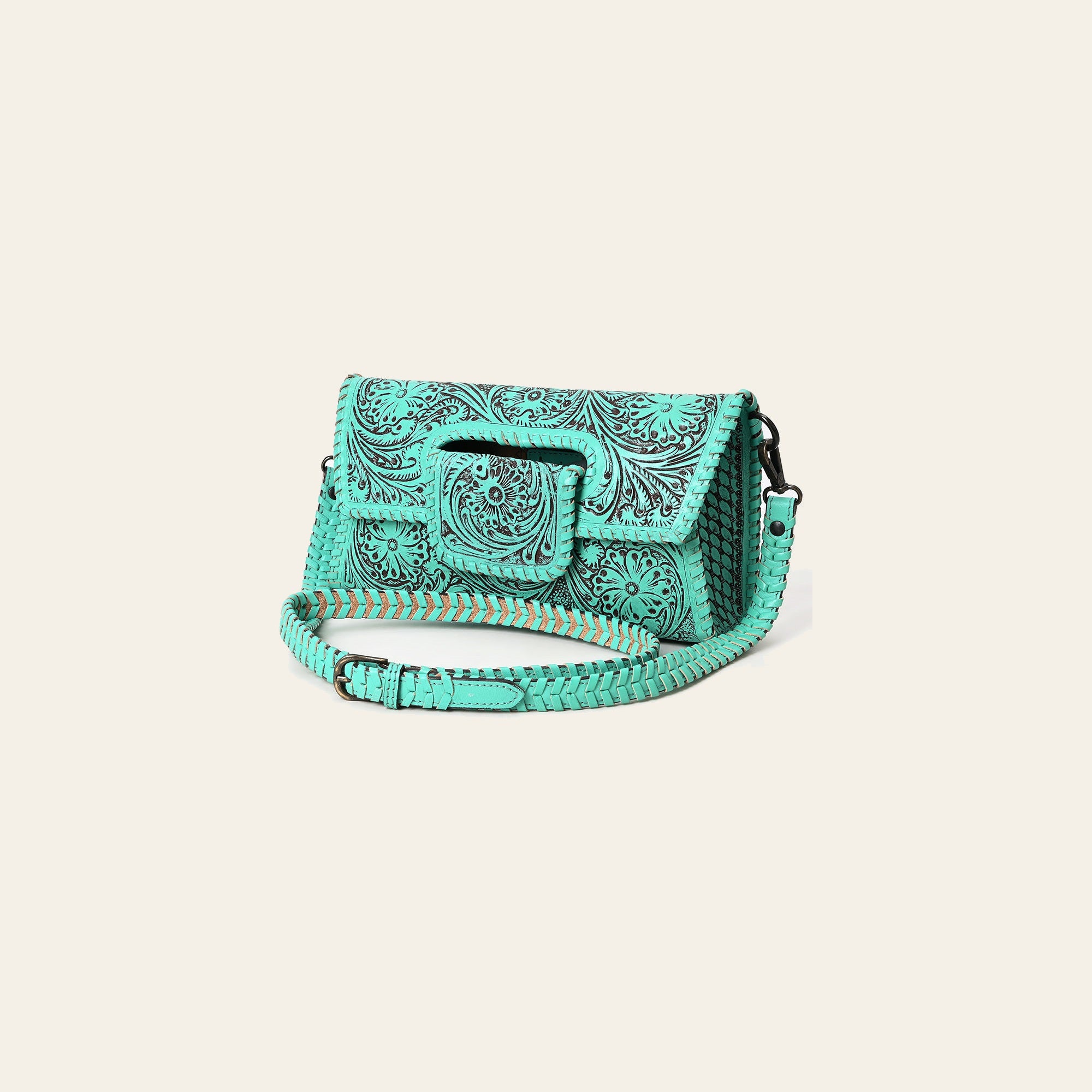 American Darling Wallet Hand Tooled Genuine Leather Western Women Bag | Wristlet Travel