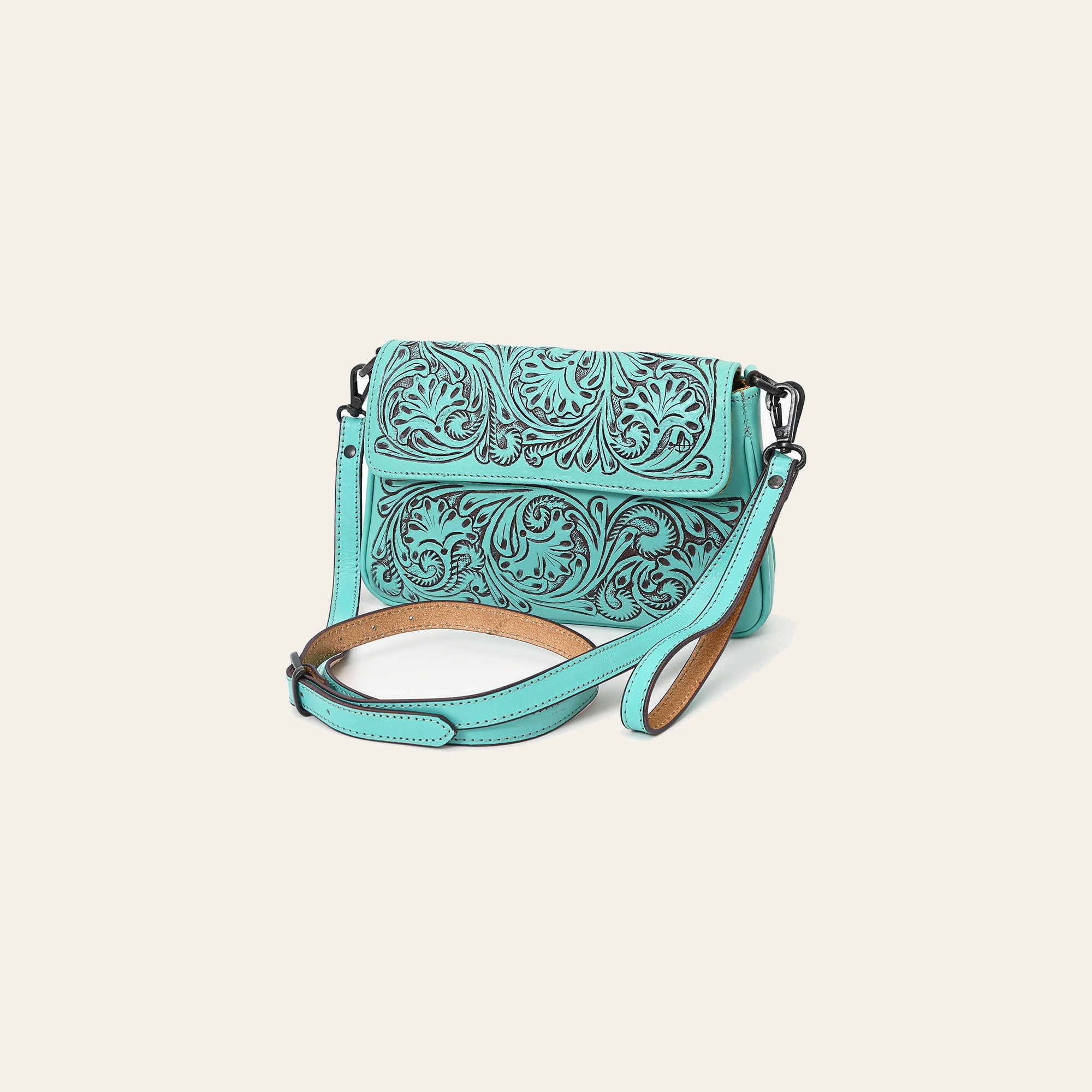 American Darling Cross Body I Hand Tooled Hair-On Genuine Leather Women Bag Western Handbag Purse
