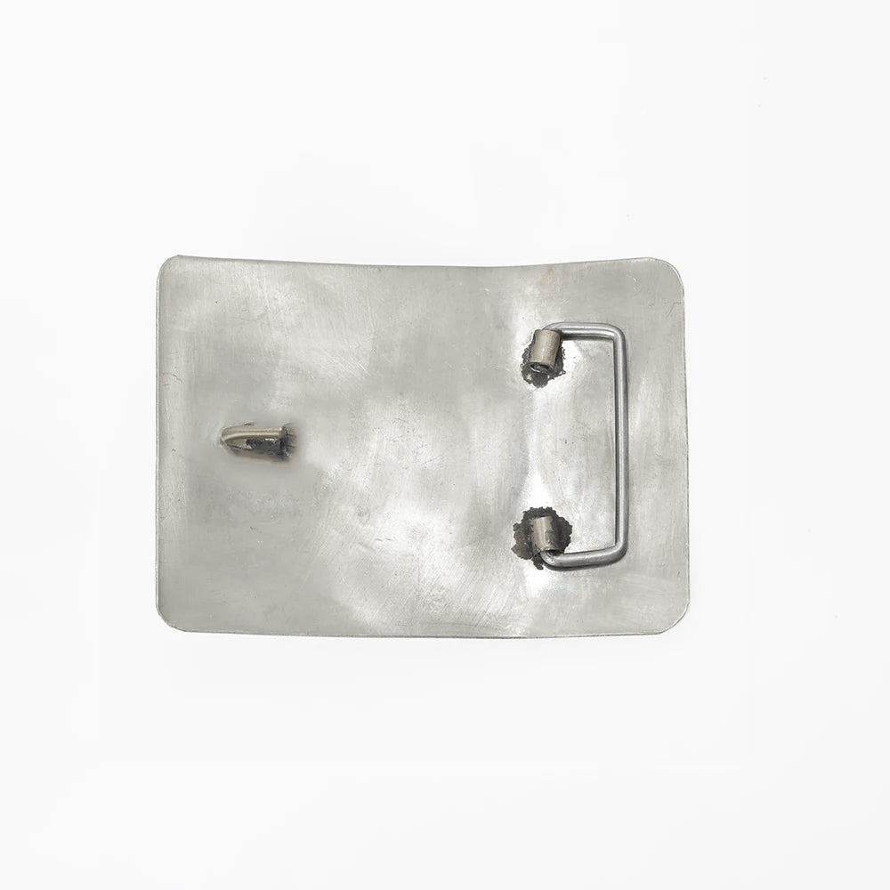 American Darling Western Horseshoe Belt Buckle with Faux Turquoise Stone – Engraved Silver Tone Cowboy Buckle