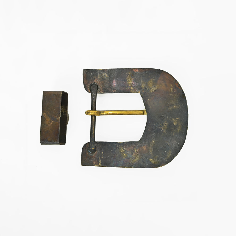 American Darling Vintage Southwest Turquoise Belt Buckle and Keeper Set – Oxidized Gunmetal Cowboy Buckle Hardware