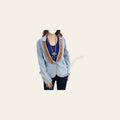 American Darling Genuine leather Hand tooled carved Women 100% cotton Denim Blazer dress jacket ladies |Vintage