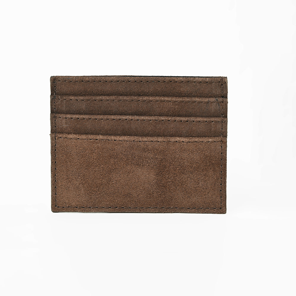 American Darling Handcrafted Genuine Leather Card Holder Wallet with Traditional Stitch Design