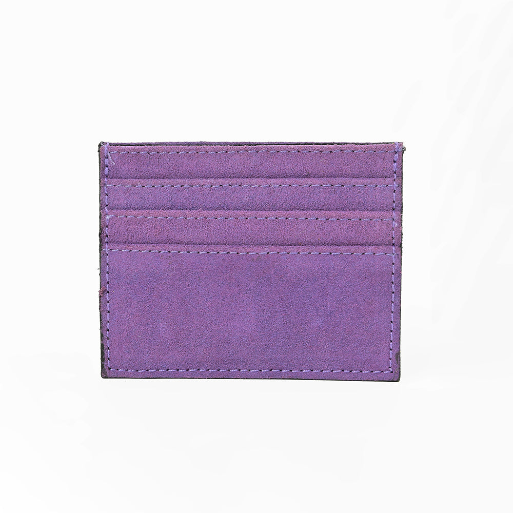 American Darling Handcrafted Genuine Leather Card Holder Wallet with Traditional Stitch Design