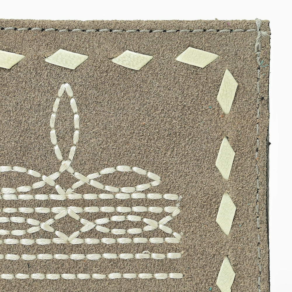 American Darling Handcrafted Genuine Leather Card Holder Wallet with Traditional Stitch Design