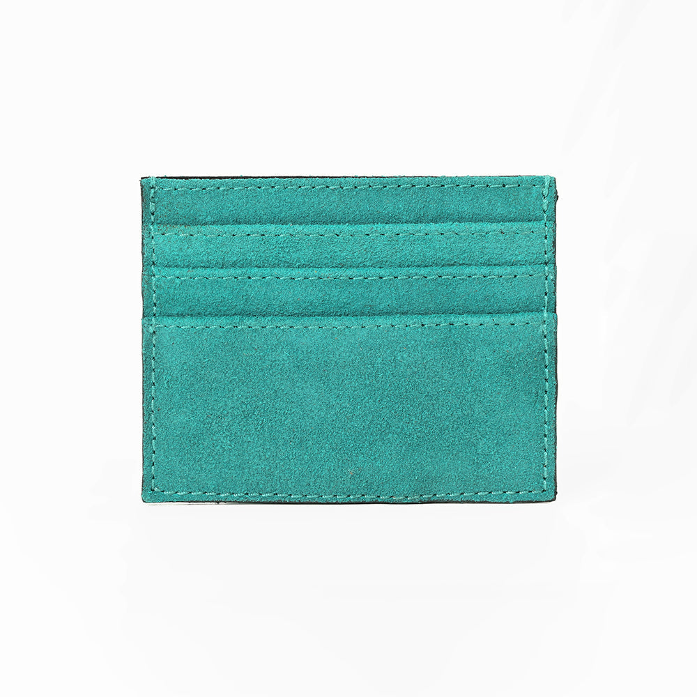 American Darling Handcrafted Genuine Leather Card Holder Wallet with Traditional Stitch Design