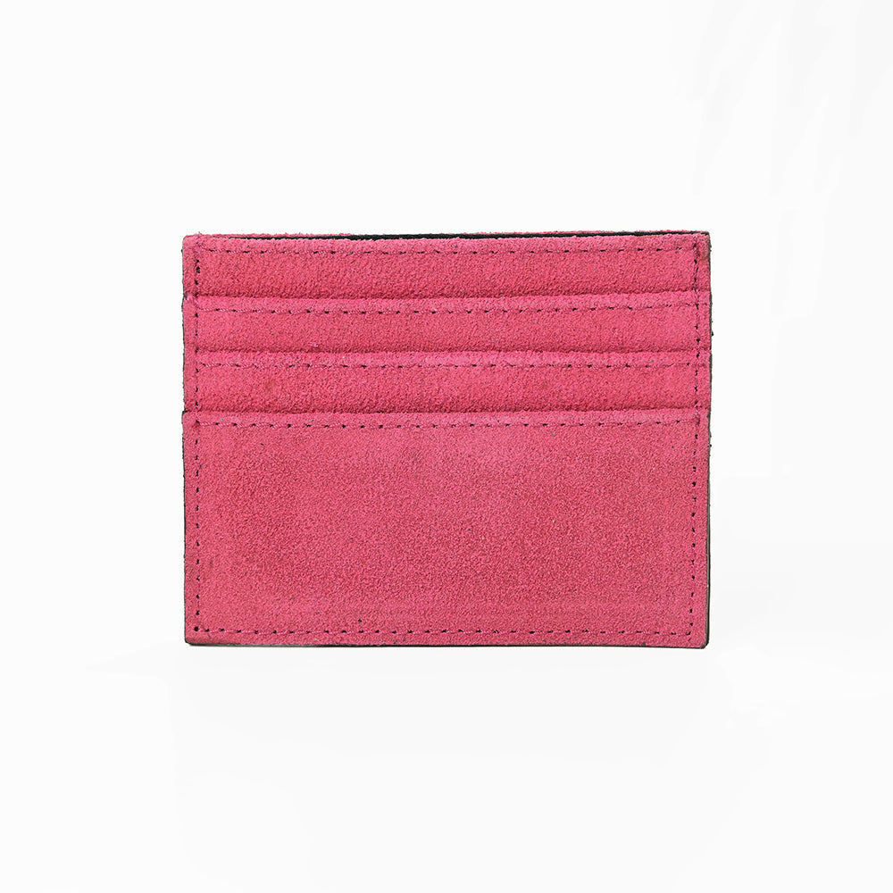 American Darling Handcrafted Genuine Leather Card Holder Wallet with Traditional Stitch Design