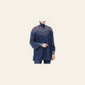 American Darling 100% Cotton Denim Women's Shirt Jacket Dress Ladies Girl Top Red|