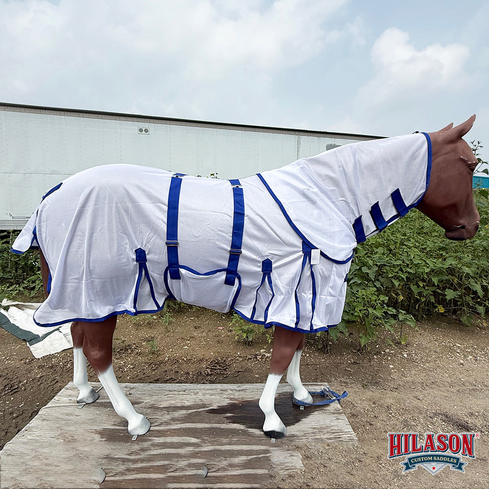 HILASON Horse Fly Sheet UV Protect Breathable Mesh Bug Mosquito Spring | Summer Horse Rug | Fly Rug