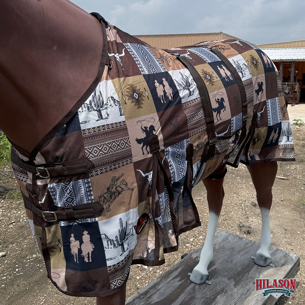 HILASON Horse Fly Sheet UV Protect Breathable Mesh Bug Mosquito Spring | Summer Horse Rug | Fly Rug