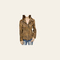 American Darling Genuine Vintage leather Women Blazer dress Shirt jacket ladies Girl| | for