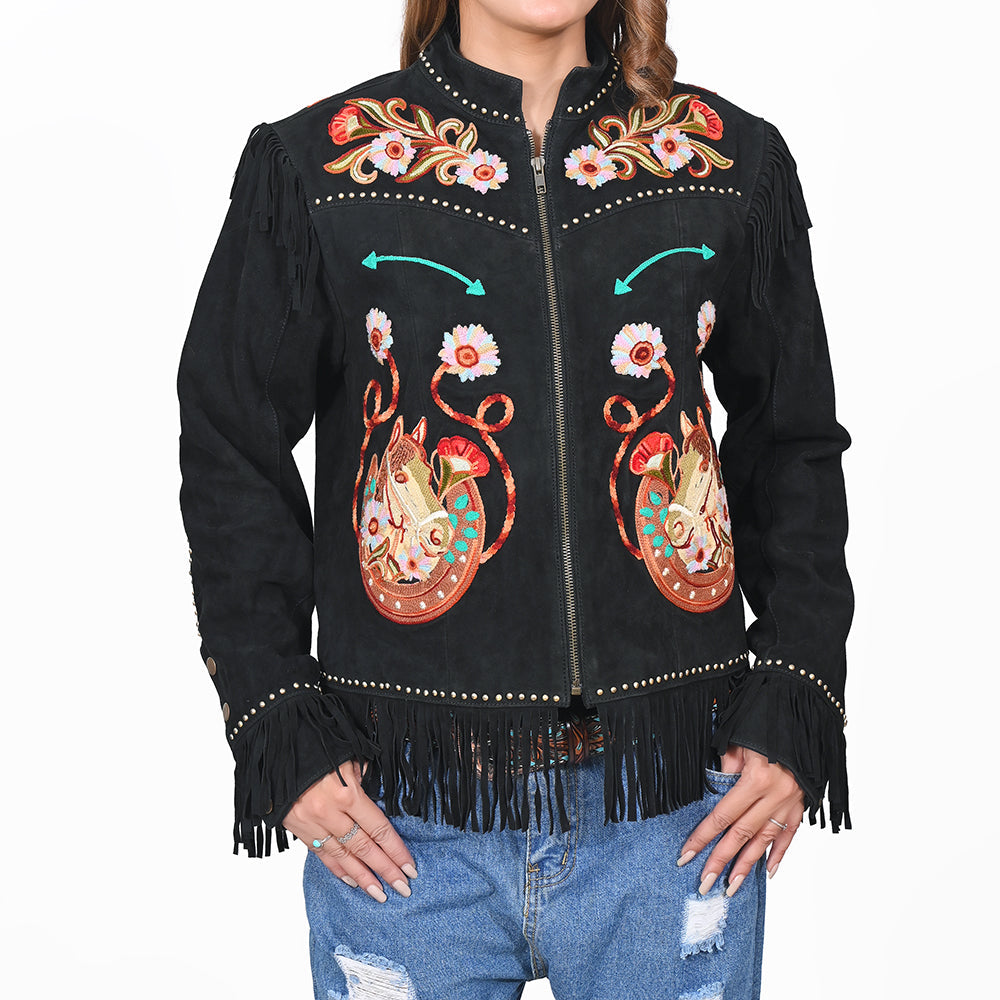 American Darling Western Apparel Embroidered Premium Fabric Handcrafted Heritage Jacket for Women