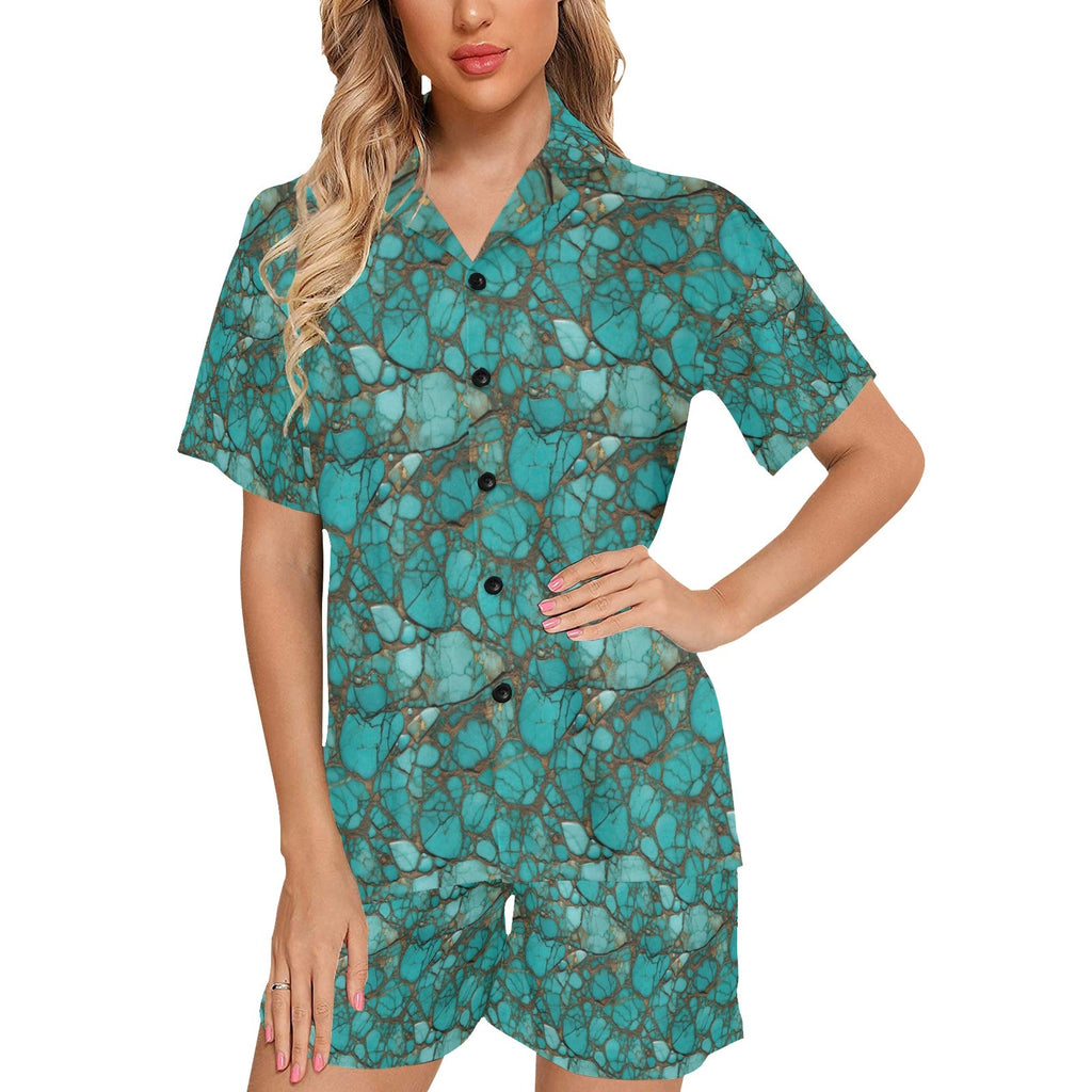 Baha Ranch All Turquoise Women's Pajama Set by Baha Ranch Western Wear - product image 2