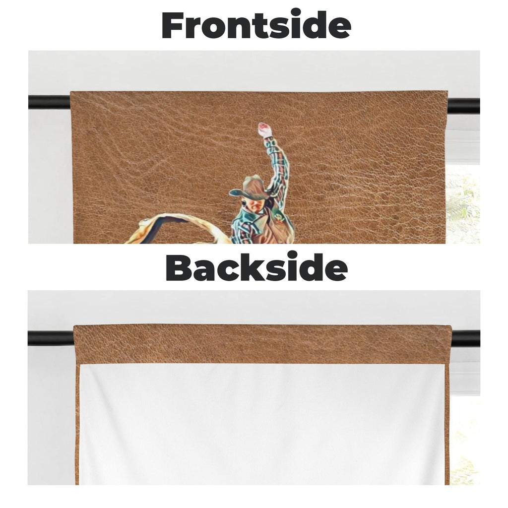 Baha Ranch Rodeo Bullrider Window Curtains 28"x40" (2-Piece) Made in America by Baha Ranch Western Wear - product image 4