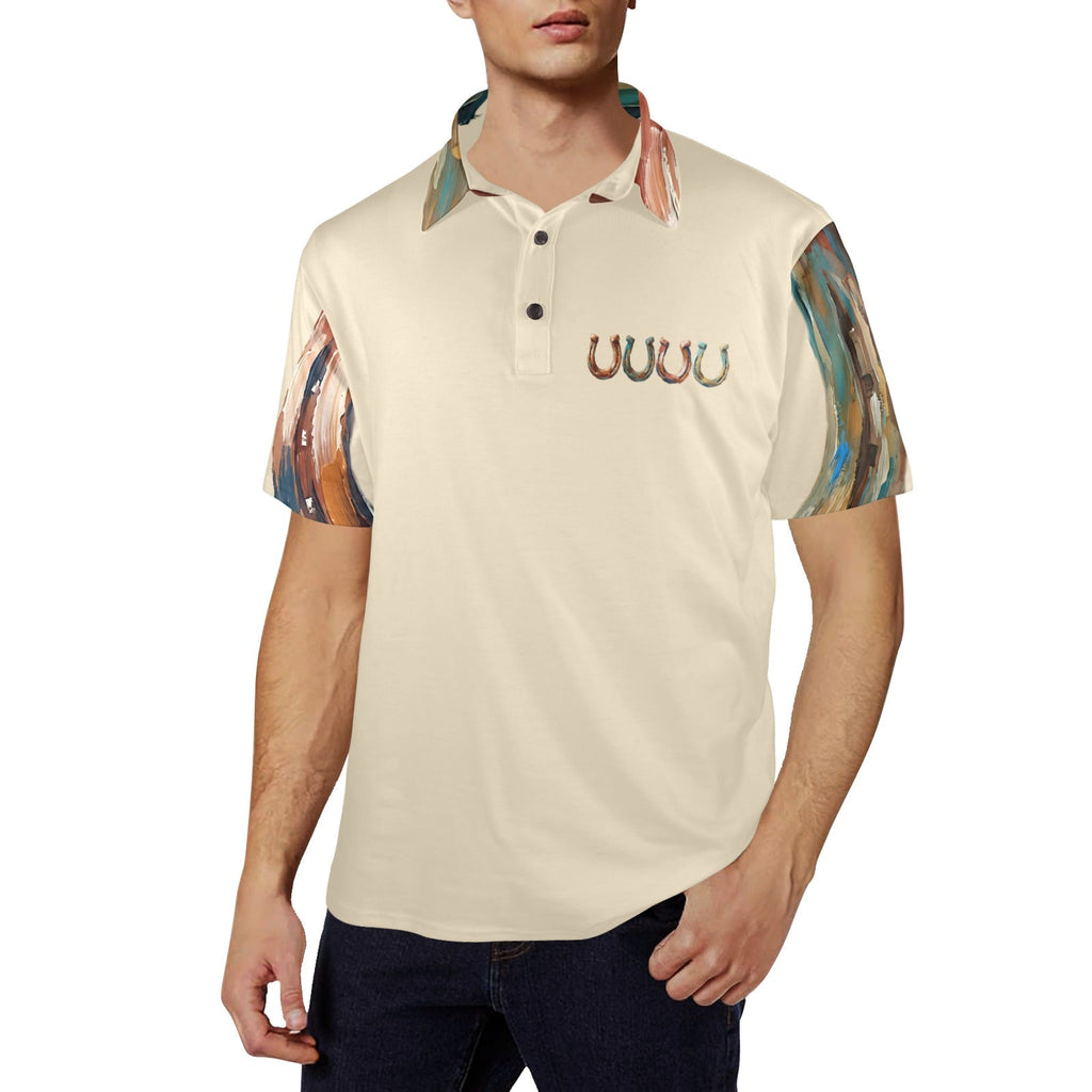 Baha Ranch Painted Horseshoe Polo Shirt by Baha Ranch Western Wear - product image 2