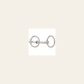 Hilason Nickel Plated Malleable Iron Ring Snaffle Mouth Horse Bit
