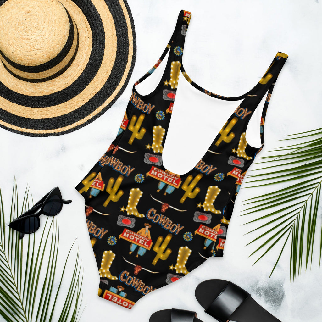 Baha Ranch Yeehaw All Cowboy One Piece Swim Suit by Baha Ranch Western Wear - product image 2