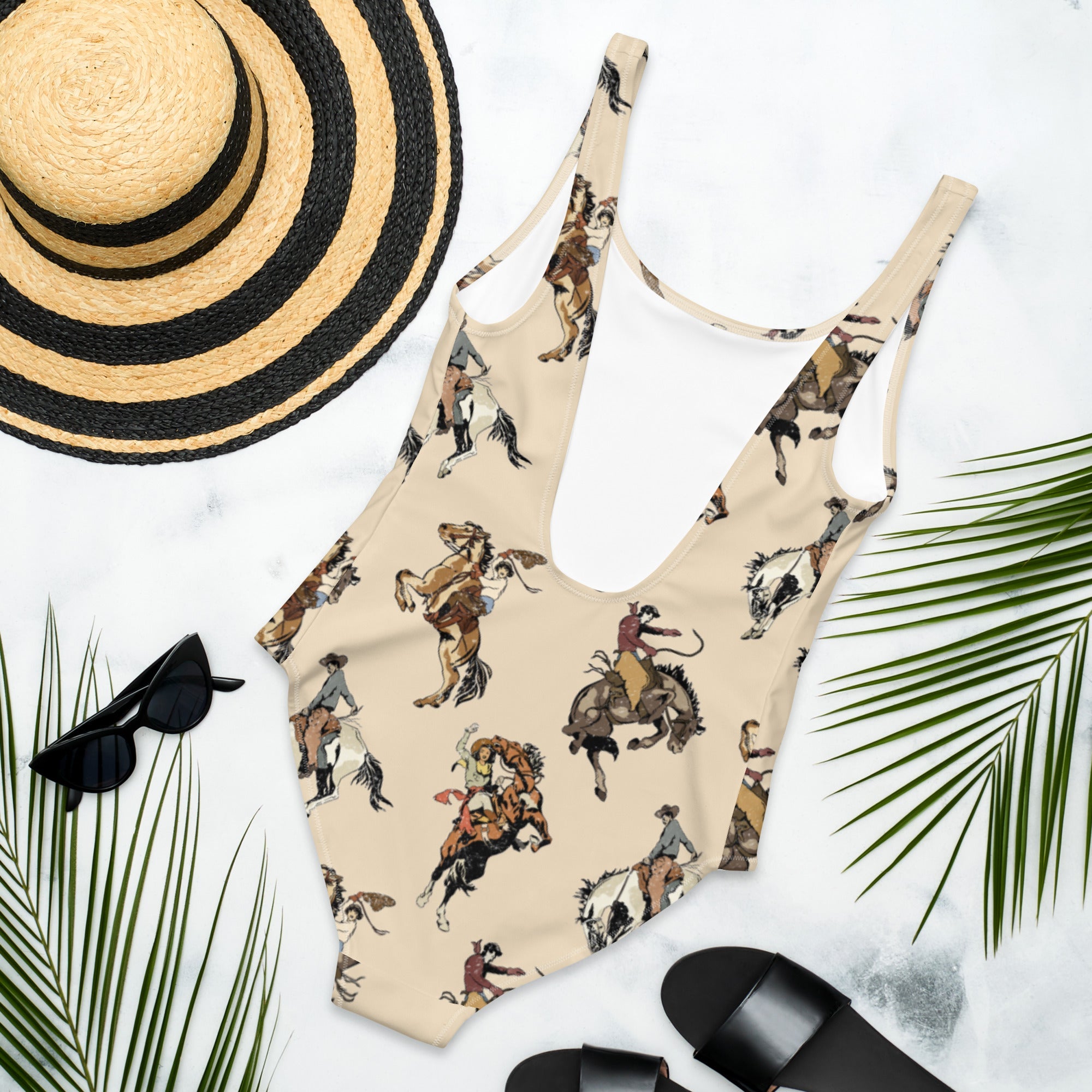 Baha Ranch Yeehaw Vintage Cowgirl One-Piece Swimsuit by Baha Ranch Western Wear - product image 2