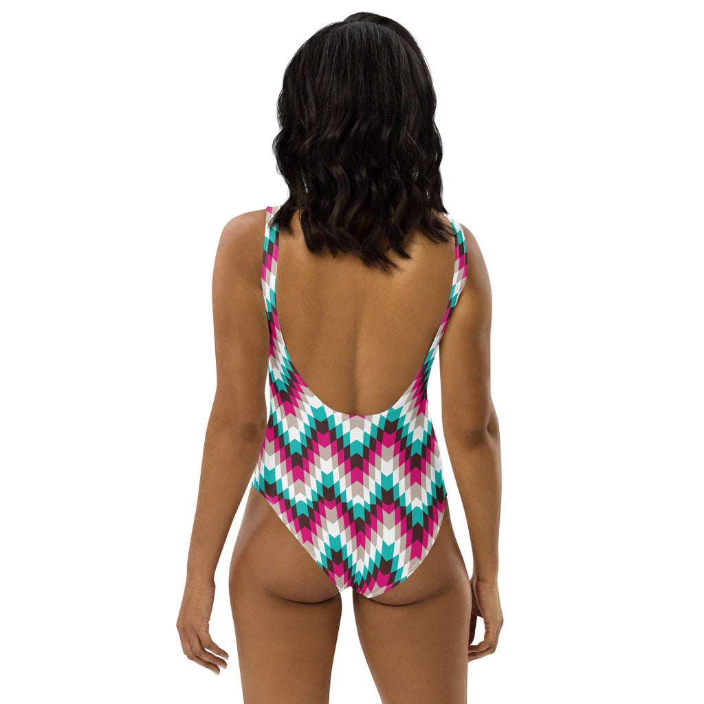 Baha Ranch Yeehaw Turquoise Aztec One-Piece Swimsuit by Baha Ranch Western Wear - product image 4