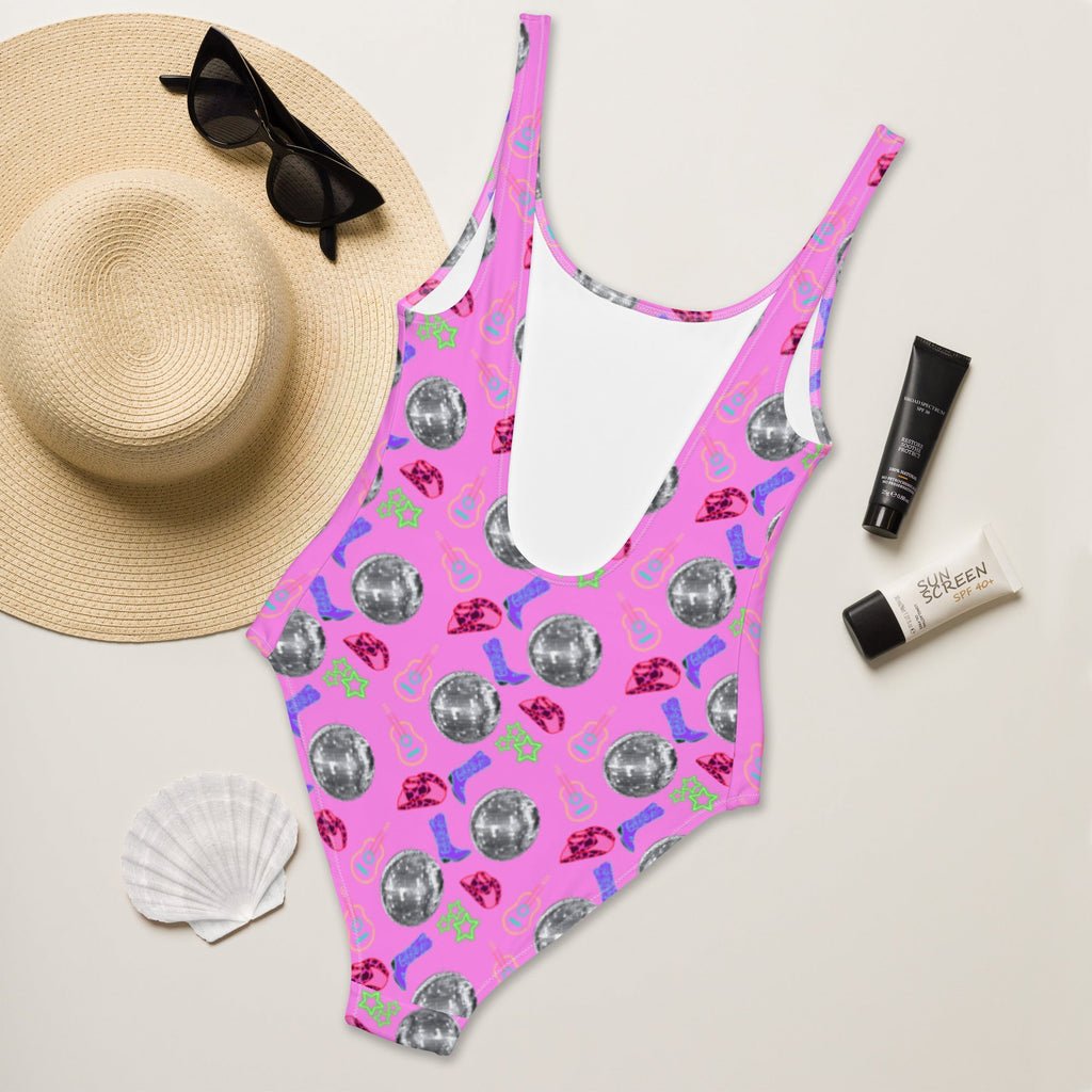 Baha Ranch Yeehaw Disco Cowgirl One-Piece Swimsuit by Baha Ranch Western Wear - product image 5