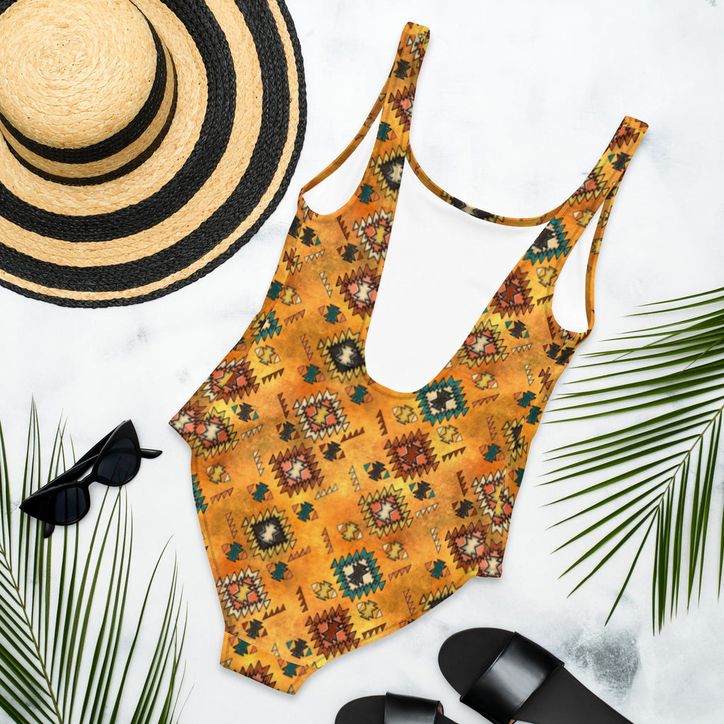 Baha Ranch Yeehaw Golden Aztec One-Piece Swimsuit by Baha Ranch Western Wear - product image 7
