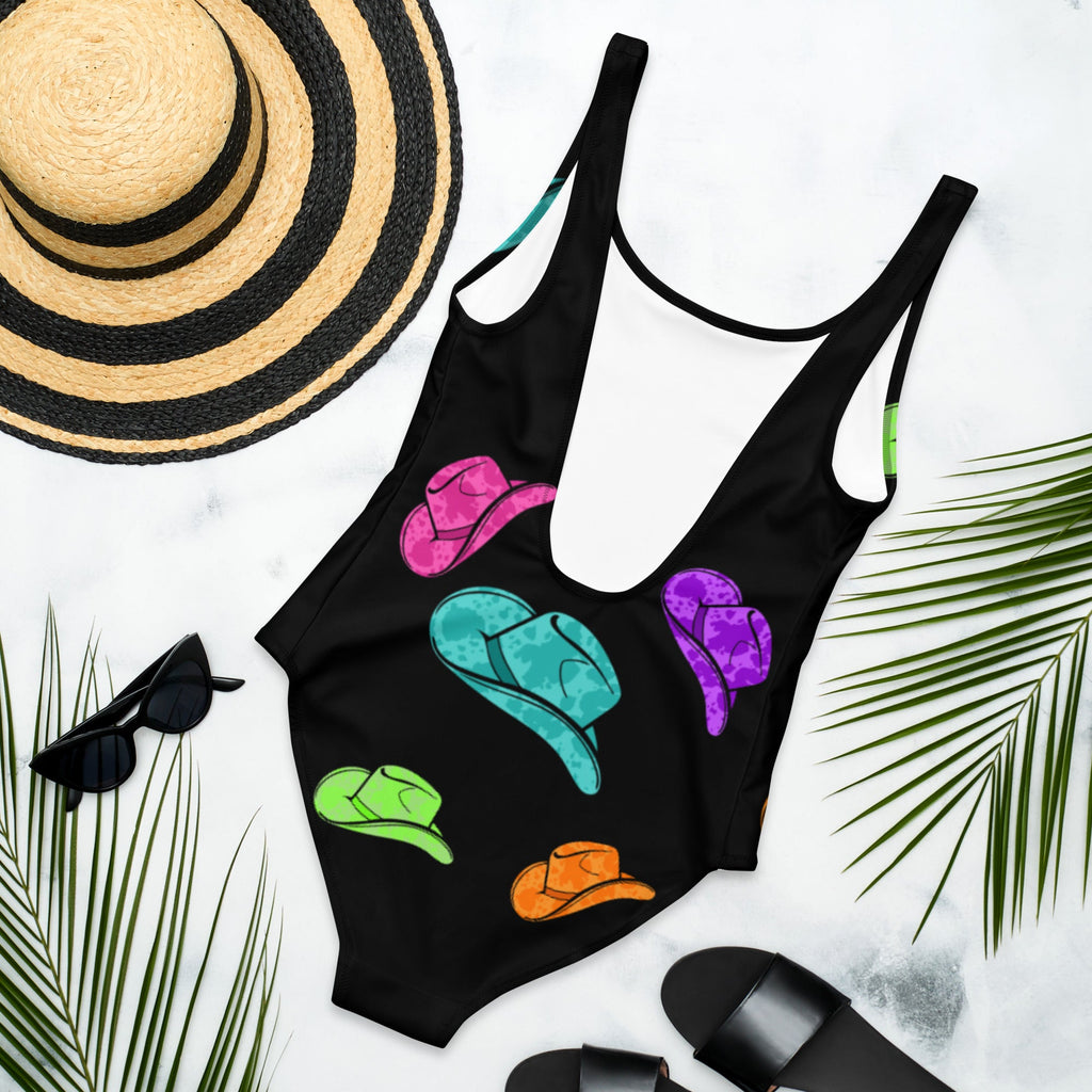 Baha Ranch Yeehaw All Neon Hat One-Piece Swimsuit by Baha Ranch Western Wear - product image 6