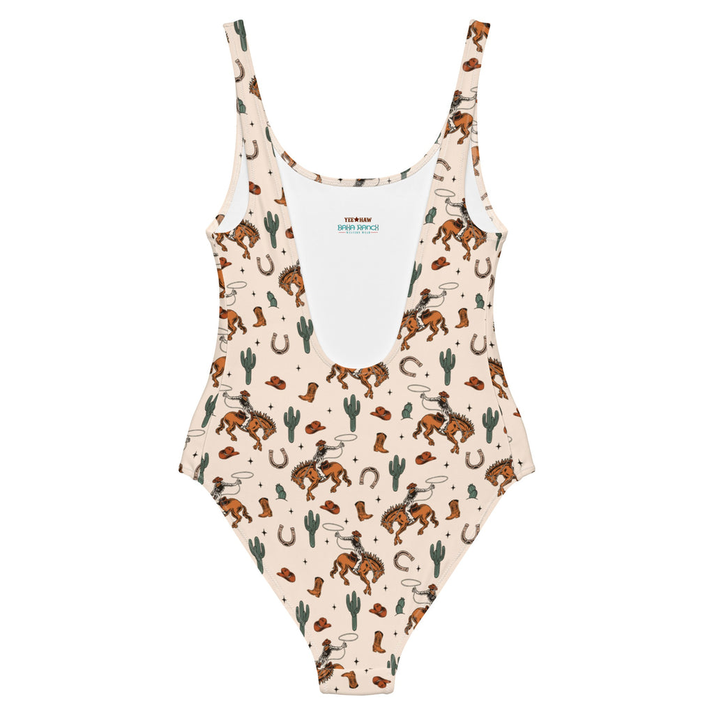 Baha Ranch Yeehaw Rodeo Cowboy One-Piece Swimsuit by Baha Ranch Western Wear - product image 3