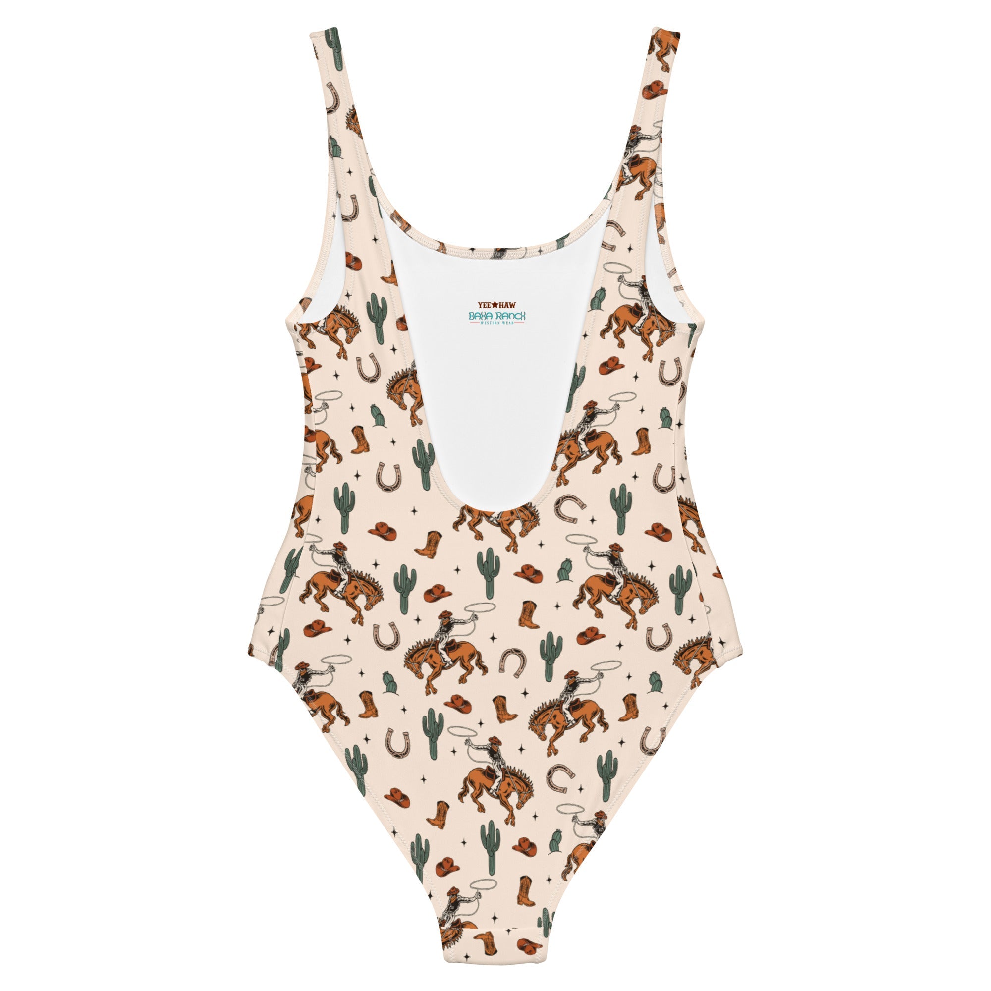Baha Ranch Yeehaw Rodeo Cowboy One-Piece Swimsuit by Baha Ranch Western Wear - product image 3
