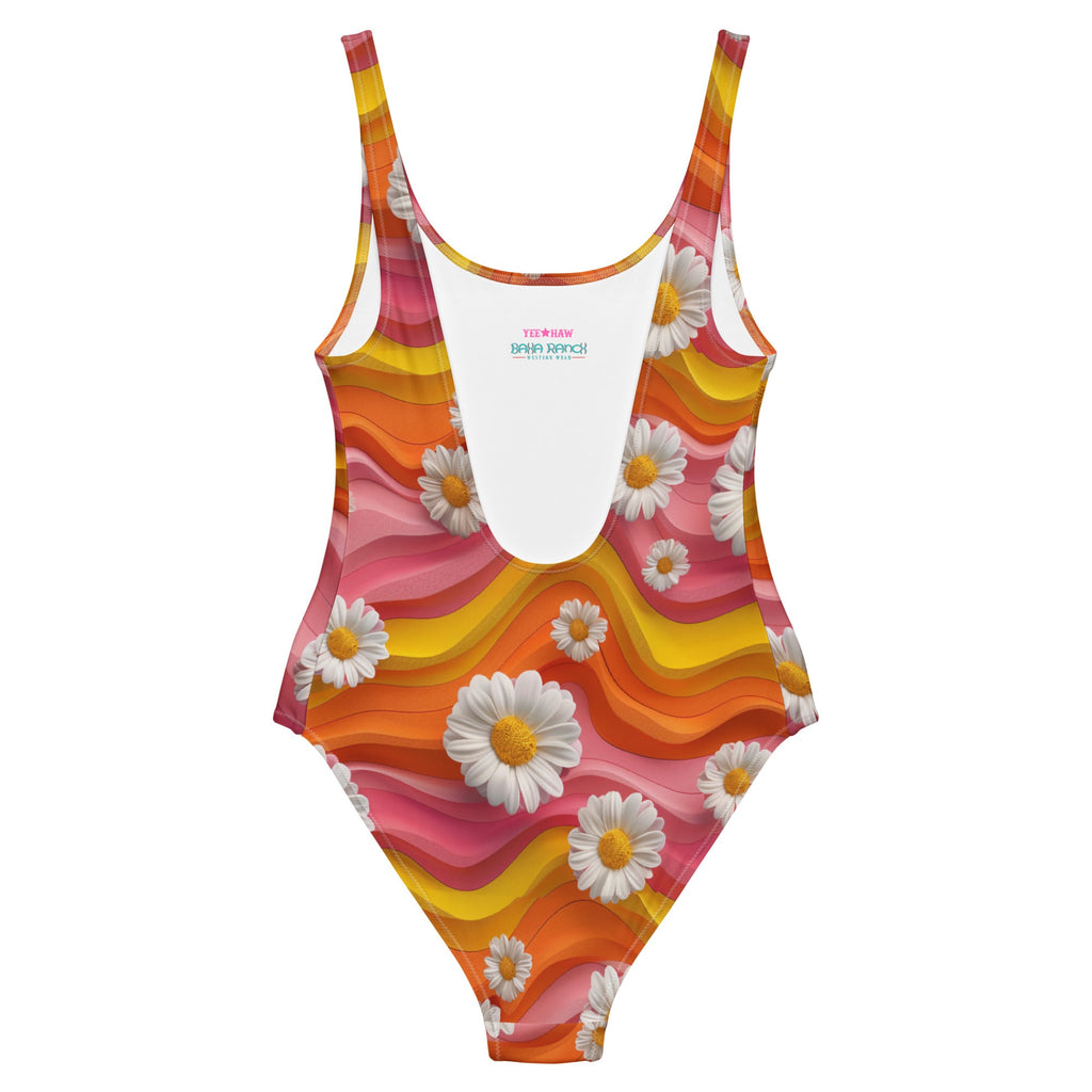 Baha Ranch Yeehaw Groovy Floral One-Piece Swimsuit by Baha Ranch Western Wear - product image 4