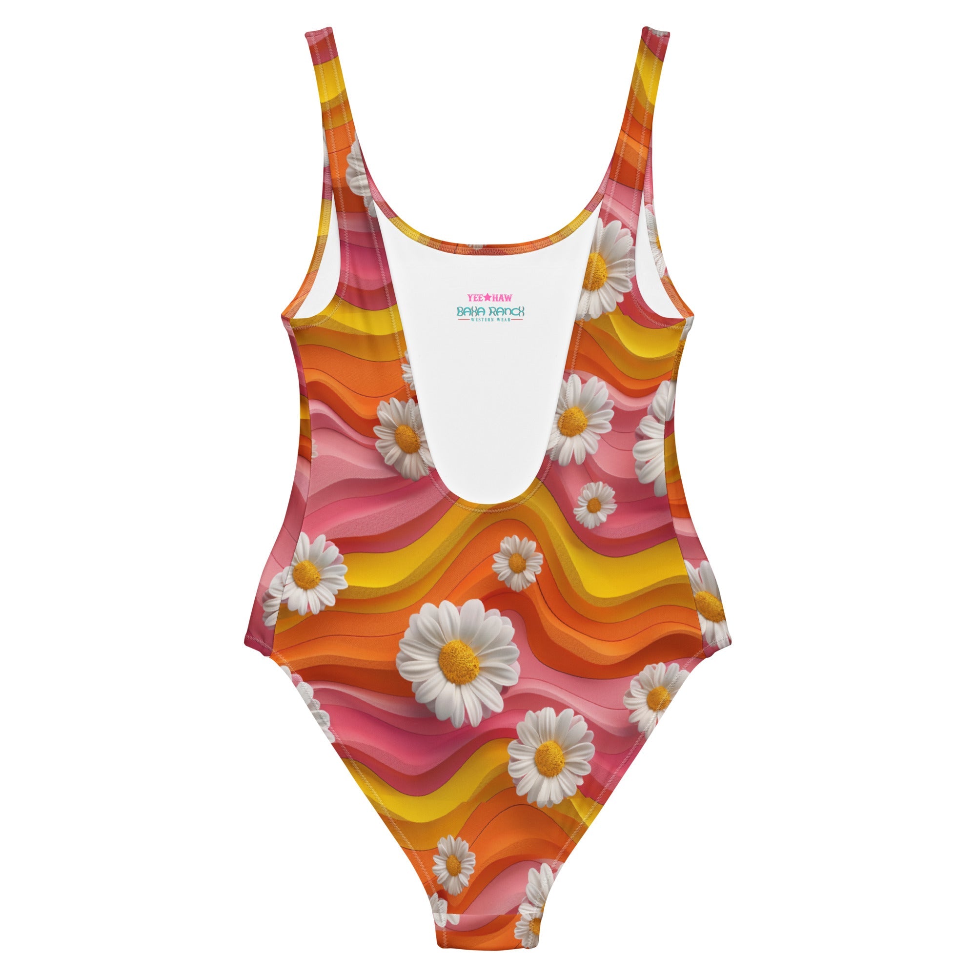 Baha Ranch Yeehaw Groovy Floral One-Piece Swimsuit by Baha Ranch Western Wear - product image 4