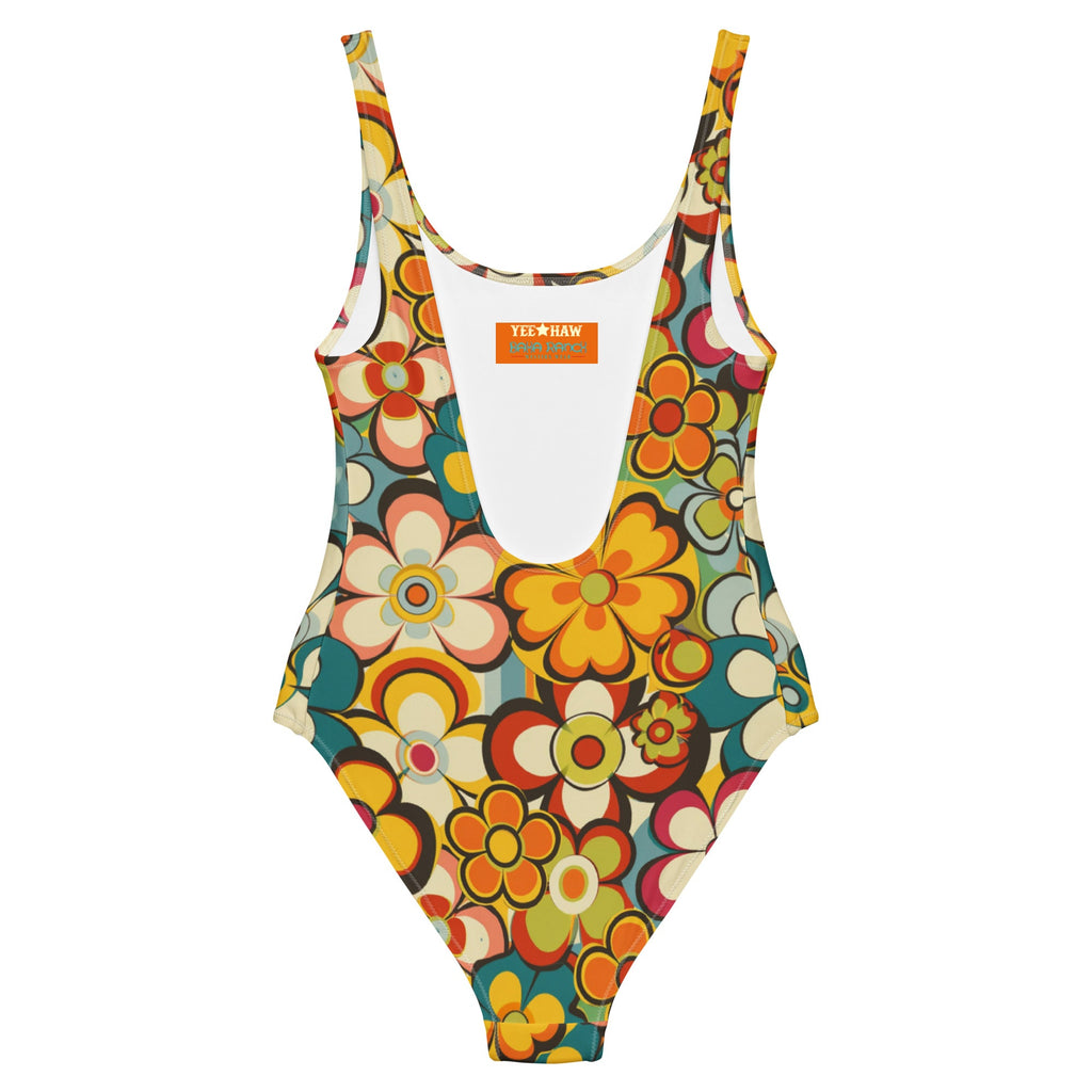 Baha Ranch Yeehaw Woodstock Retro Floral One-Piece Swimsuit by Baha Ranch Western Wear - product image 4