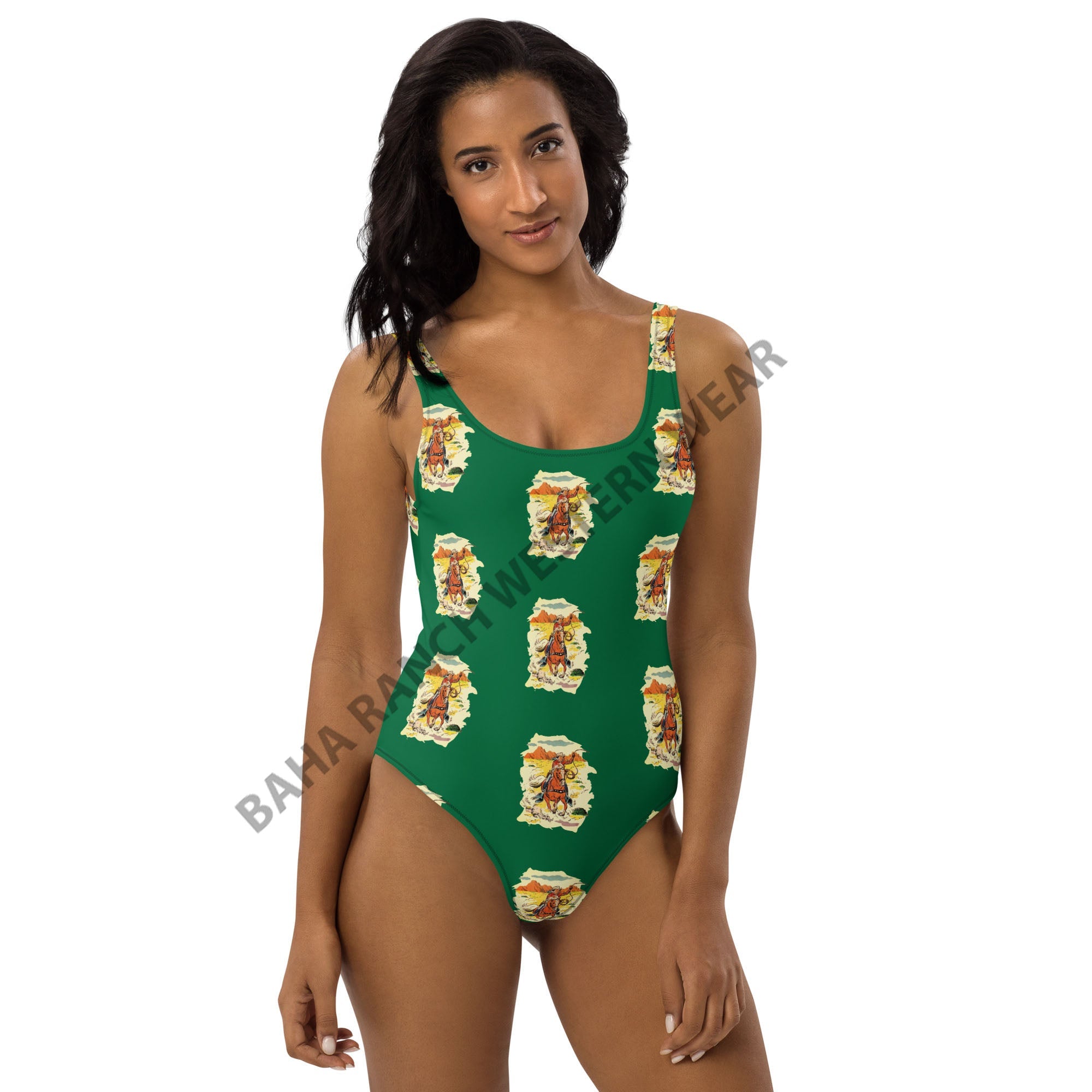 Yeehaw Ride 'Em Cowboy One Piece Swim Suit by Baha Ranch Western Wear - product image 8