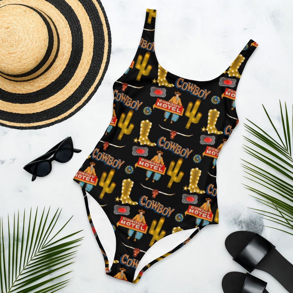 Baha Ranch Yeehaw All Cowboy One Piece Swim Suit by Baha Ranch Western Wear