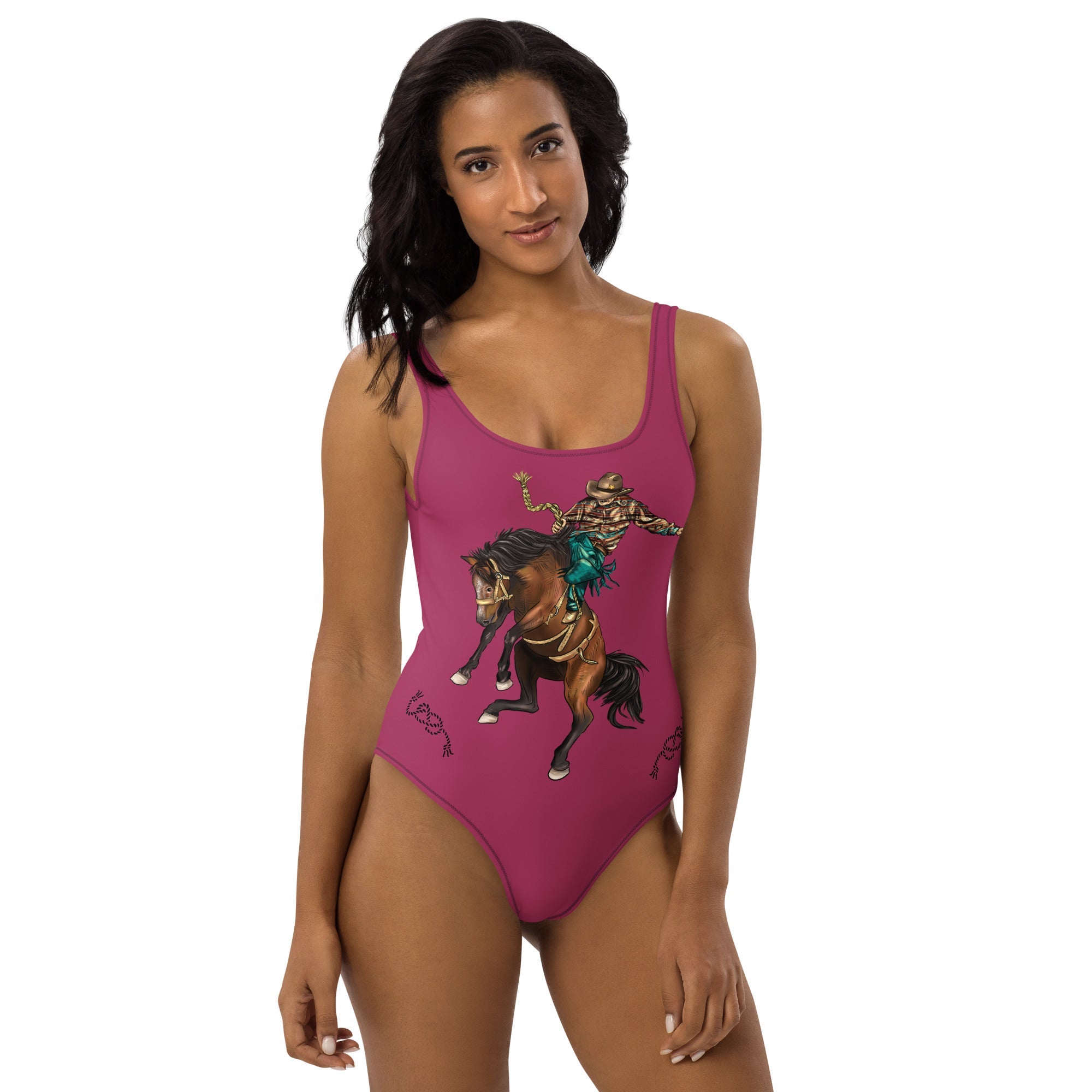 Baha Ranch Yeehaw Ride Cowboy Ride One-Piece Swimsuit by Baha Ranch Western Wear - product image 3