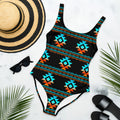 Yeehaw Black Aztec One-Piece Swimsuit by Baha Ranch Western Wear