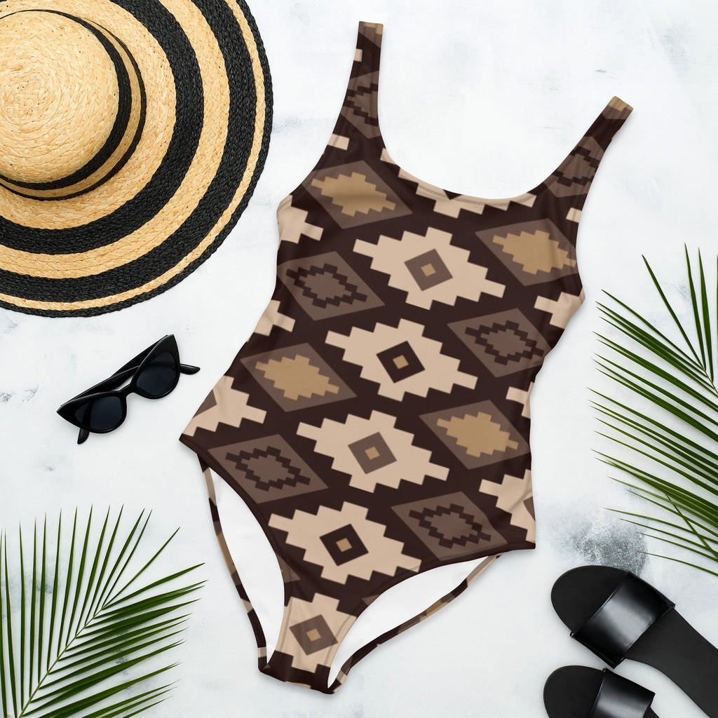 Baha Ranch Yeehaw Southwestern Earth One-Piece Swimsuit by Baha Ranch Western Wear
