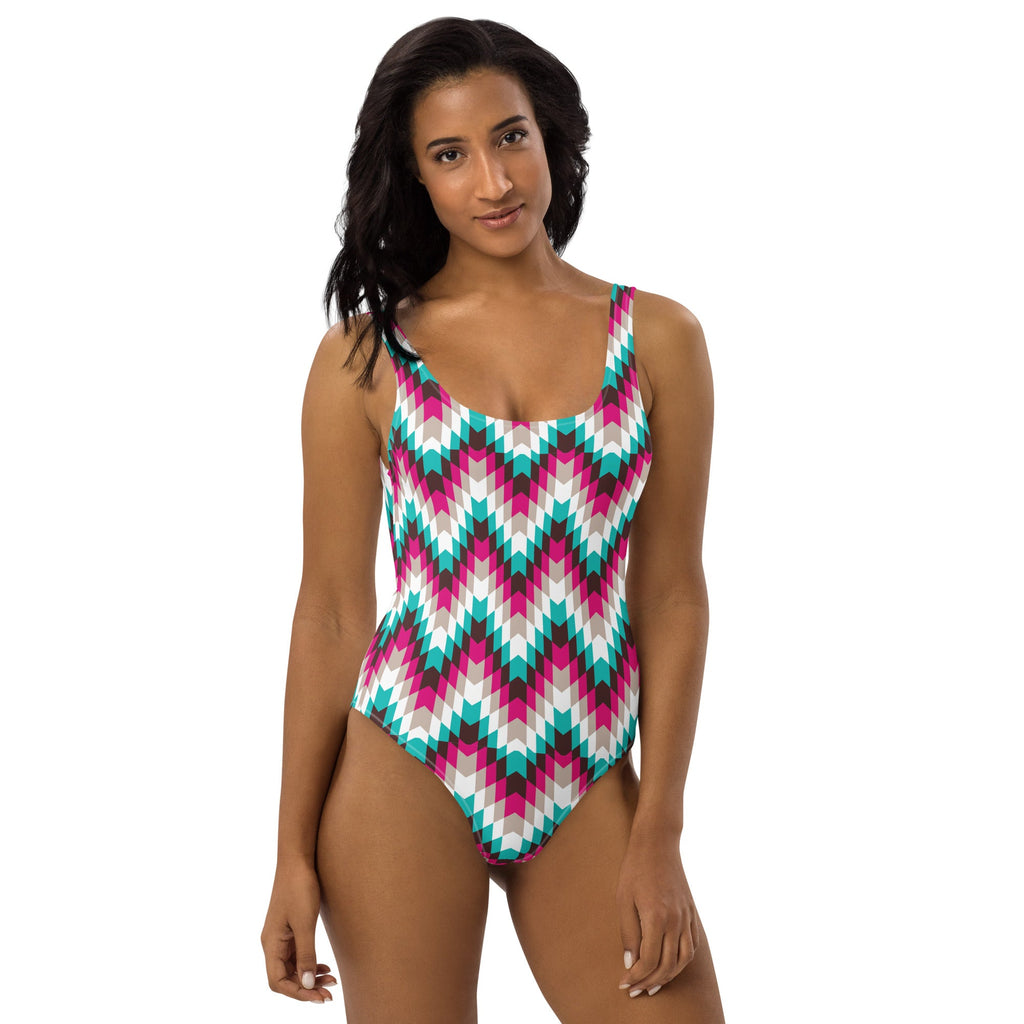 Baha Ranch Yeehaw Turquoise Aztec One-Piece Swimsuit by Baha Ranch Western Wear - product image 3