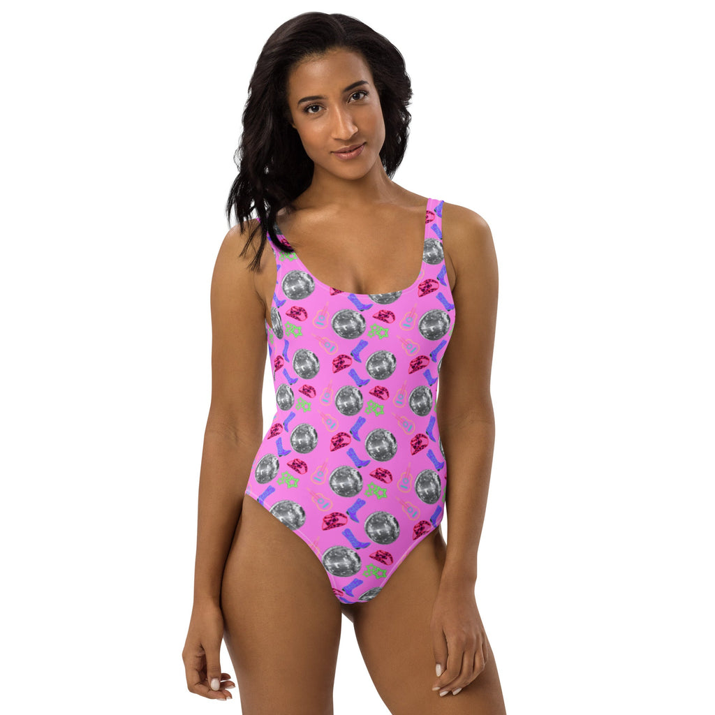 Baha Ranch Yeehaw Disco Cowgirl One-Piece Swimsuit by Baha Ranch Western Wear - product image 3